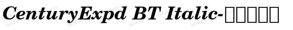 CenturyExpd BT Italic字体转换